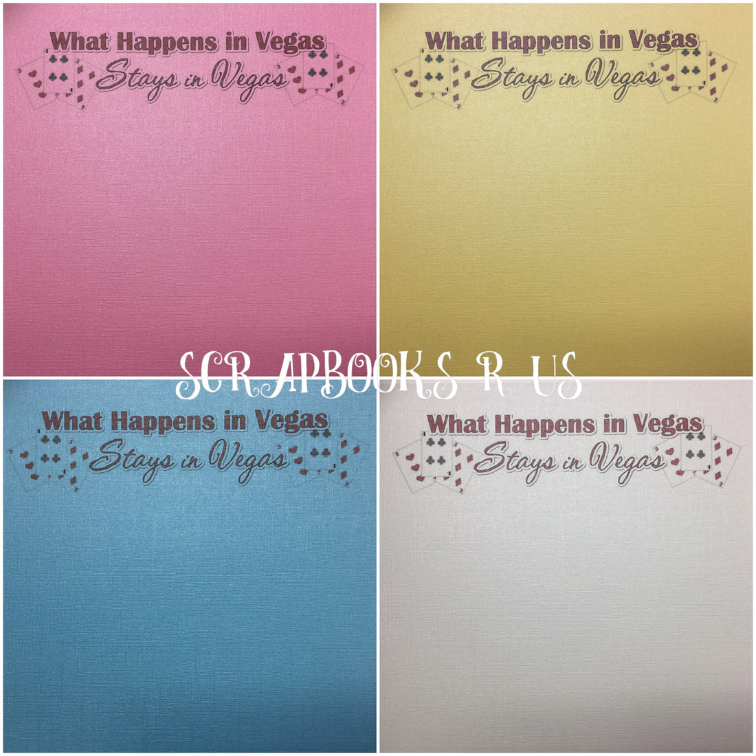 What Happens In Vegas Sassy Bling Cardstock Paper