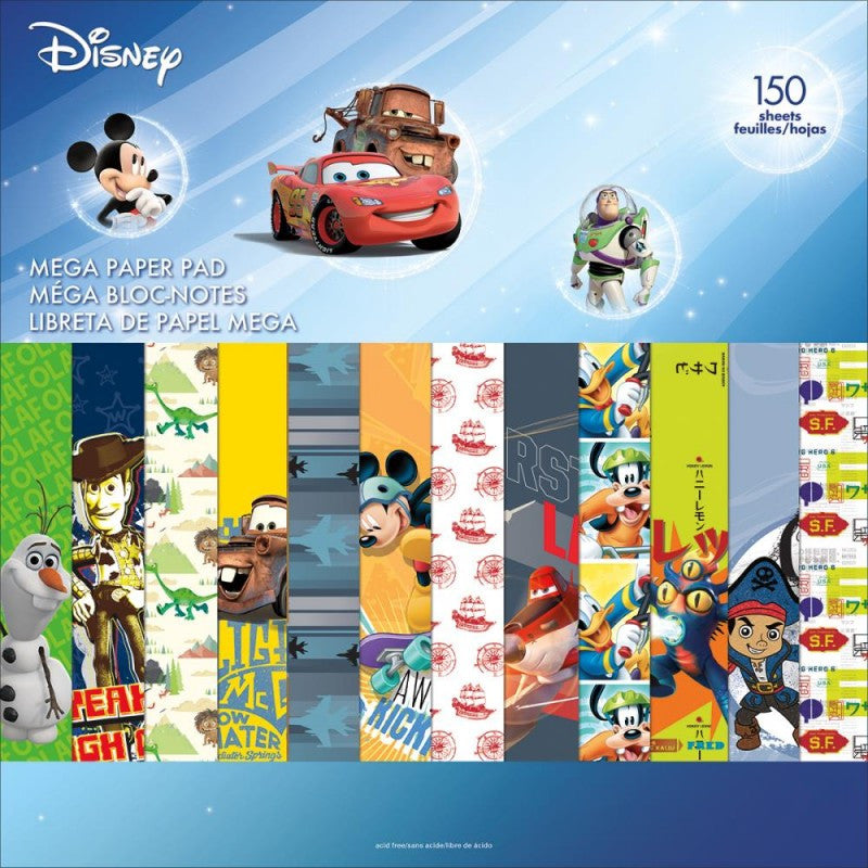 Sandylion Disney BOY Mega Paper Pad 12&quot;x12&quot; 150 Sheet