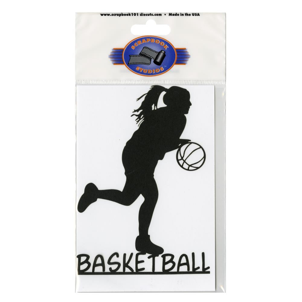 Sports Scrapbook 101 BASKETBALL GIRL D.C. Laser Die Cut