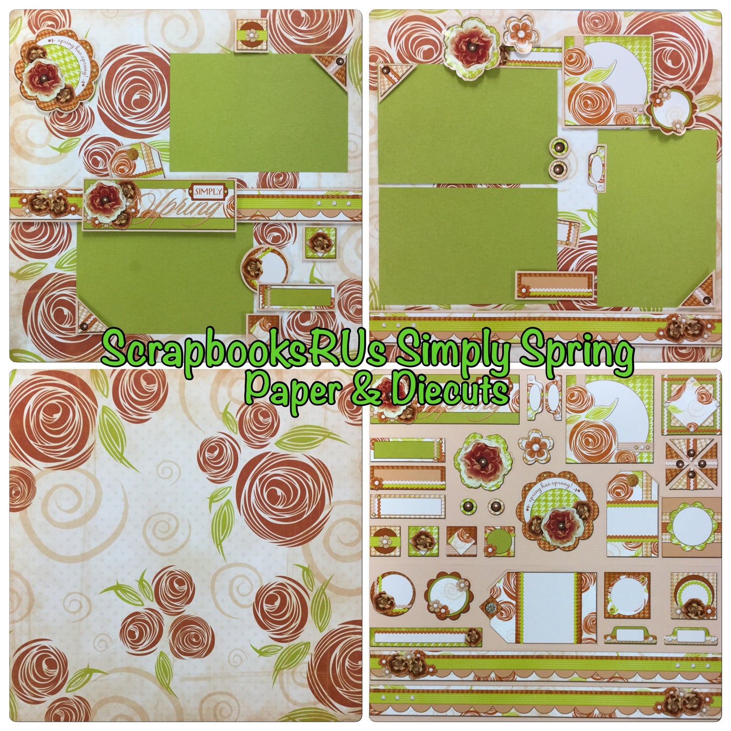 StoryTellers DieCuts SIMPLY SPRING 12&quot;X12&quot; Sheet 32pc