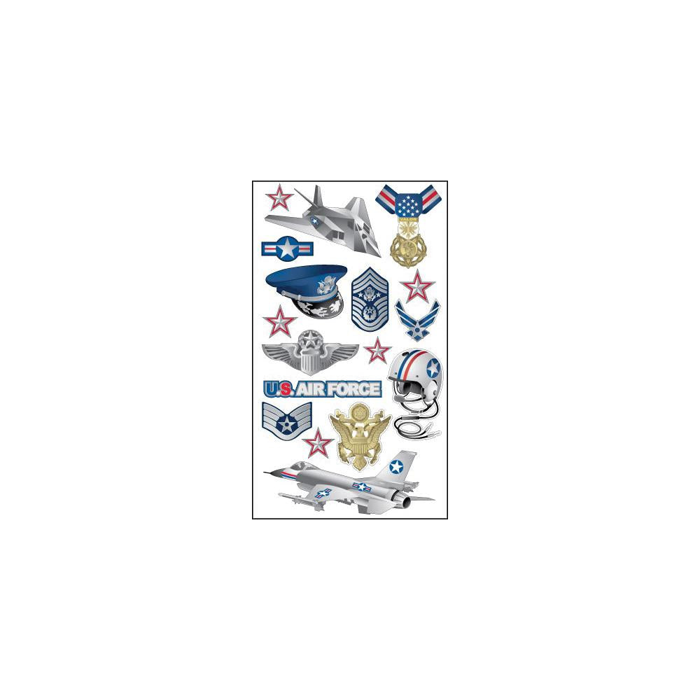 Ek Success AIRFORCE Air Force Sticko Classic Stickers 17pc