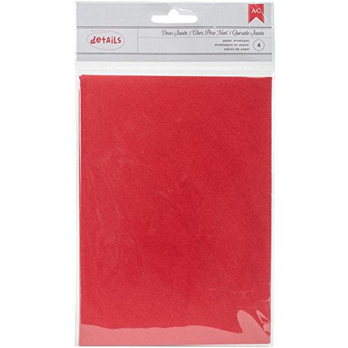 American Crafts DEAR SANTA Paper ENVELOPES 5&quot;X 7&quot;