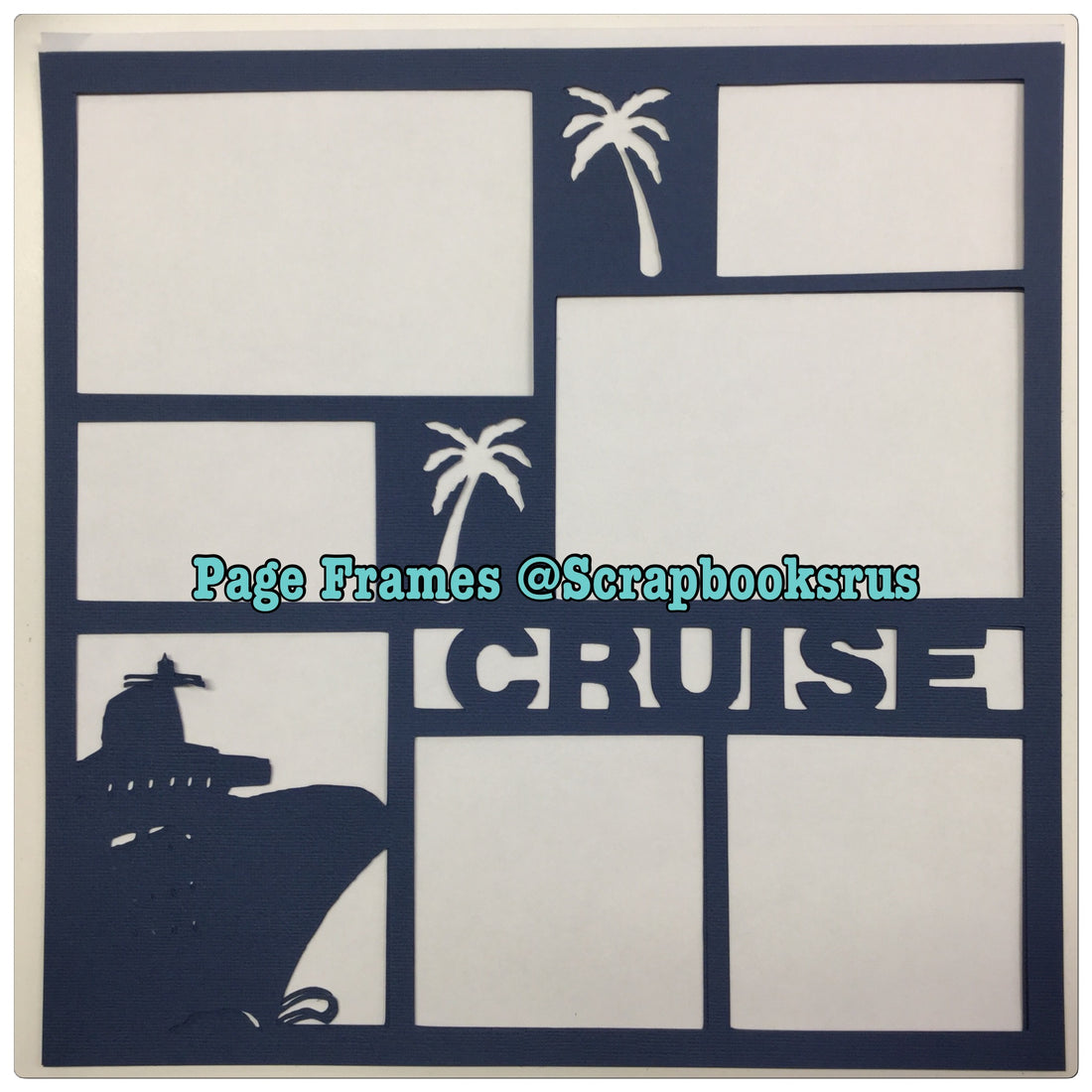 Page Frame CRUISE SHIP Denim 12&quot;x12&quot; Scrapbook 