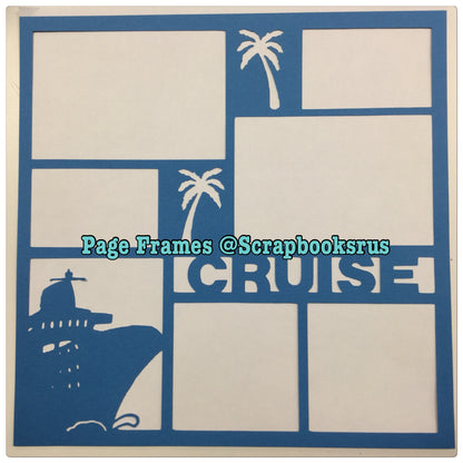 Page Frame CRUISE SHIP Denim 12&quot;x12&quot; Scrapbook 