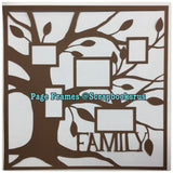 Page Frame FAMILY TREE Scrapbook #Overlay