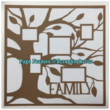 Page Frame FAMILY TREE Scrapbook #Overlay