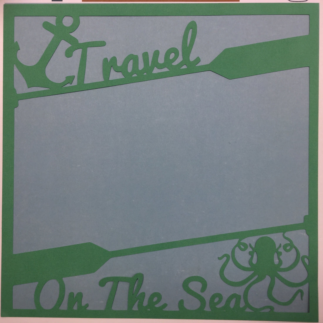 Page Frame TRAVEL ON THE SEA 12&quot;x12&quot; Scrapbook Overlay