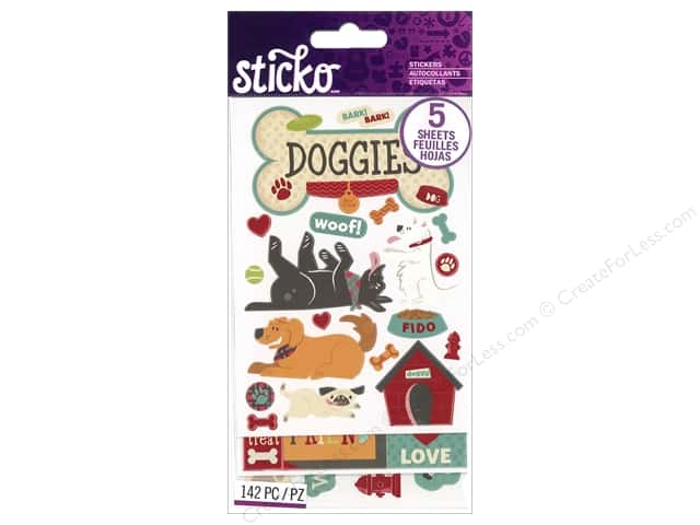 Sticko DOGGIES FLIP PACK Stickers 142pc