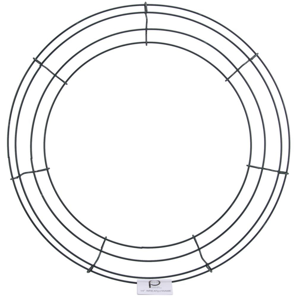 Panacea 14&quot; WREATH FRAME Green Wire