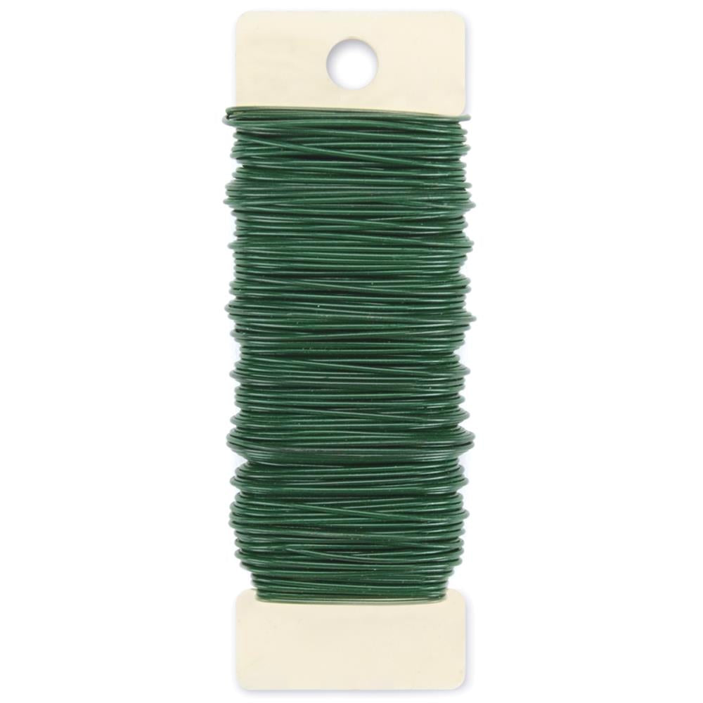 Darice GREEN Floral Paddle Wire 20 gauge 110&