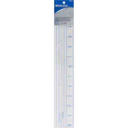 Westcott ZERO CENTERING RULER 12&quot;