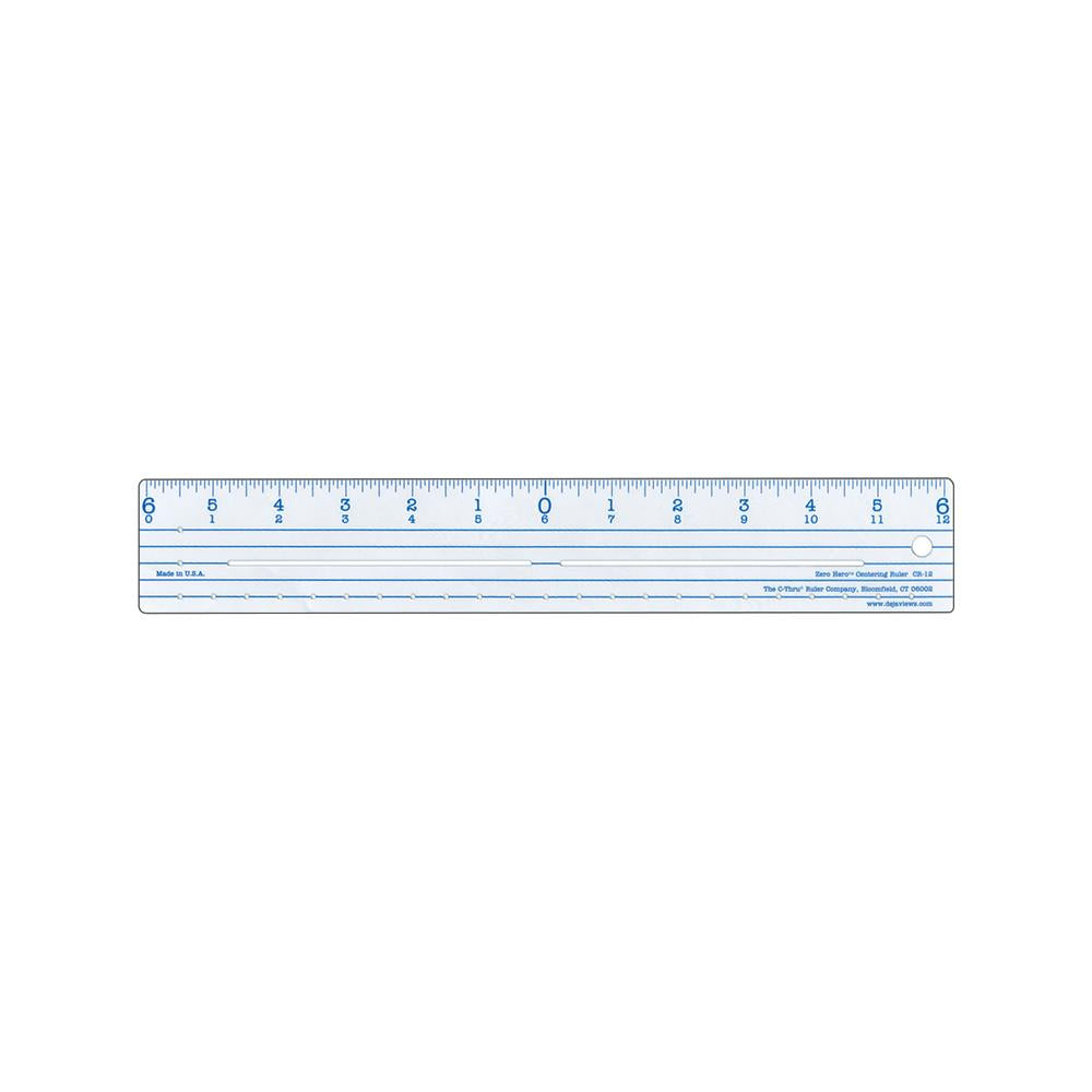 Westcott ZERO CENTERING RULER 12&quot;