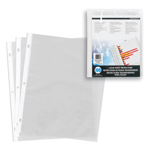 Merangue PAGE PROTECTOR Top-Loading 8.5"X11" 40pc