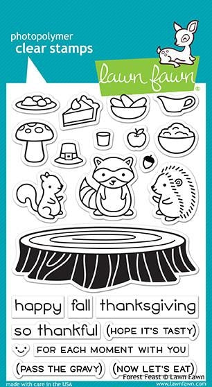 Lawn Fawn FOREST FEAST Clear Stamps @scrapbooksrus