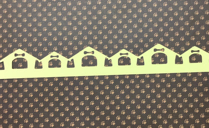 Pet DOG HOUSE Diecut Border Yellow 2.5&quot;X12&quot;