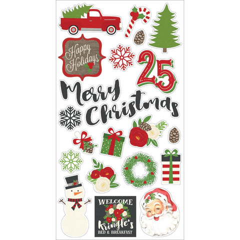 Simple Stories Very Merry VERY MERRY Chipboard Stickers 21pc