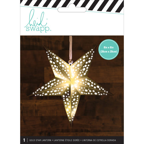 American Crafts Heidi Swapp GOLD STAR LANTERN