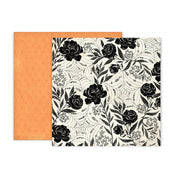 Pink Paislee SPELLCAST 02 Roses 12&quot;X12&quot; Scrapbook Paper