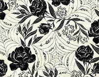 Pink Paislee SPELLCAST 02 Roses 12&quot;X12&quot; Scrapbook Paper