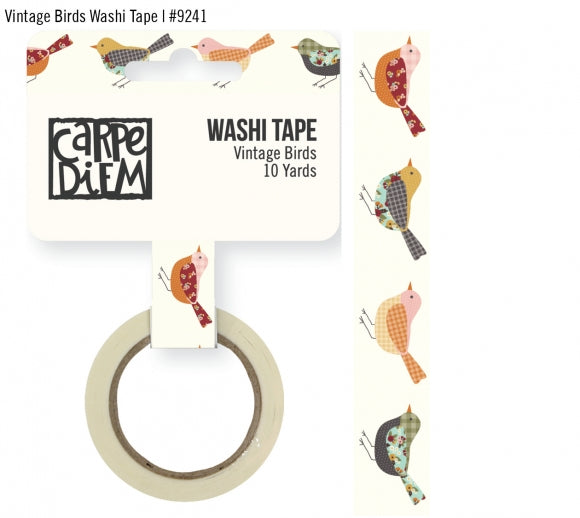 Simple Stories Carpe Diem VINTAGE Blessings BIRDS Washi Tape 10yards