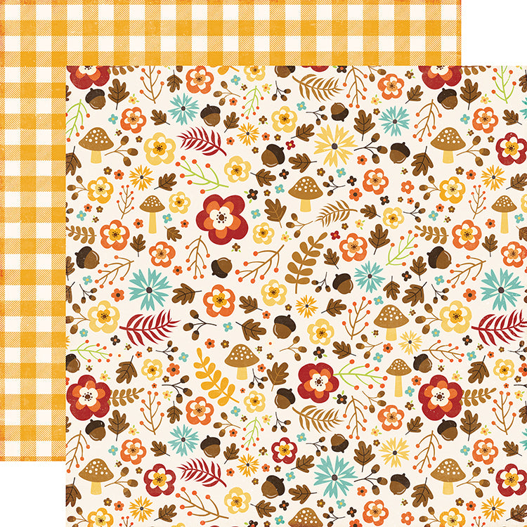 Echo Park A Perfect AUTUMN GARDEN 12x12 Scrapbook Paper