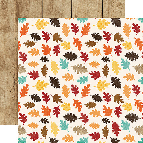 Echo Park A Perfect Autumn LOVELY LEAVES 12x12 Scrapbook Paper