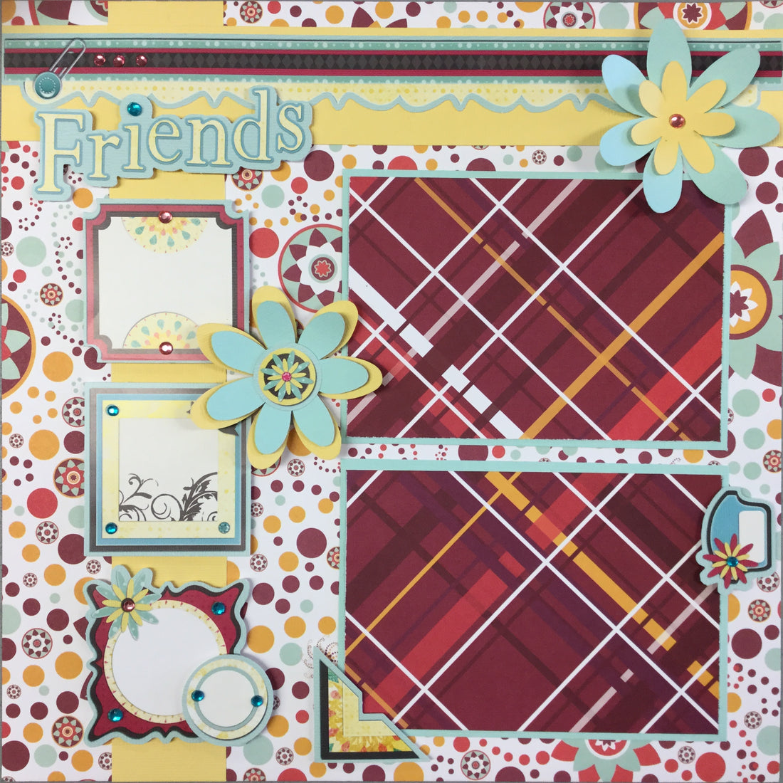 Premade Pages FRIENDS (2) 12&quot;x12&quot; Scrapbook @Scrapbooksrus