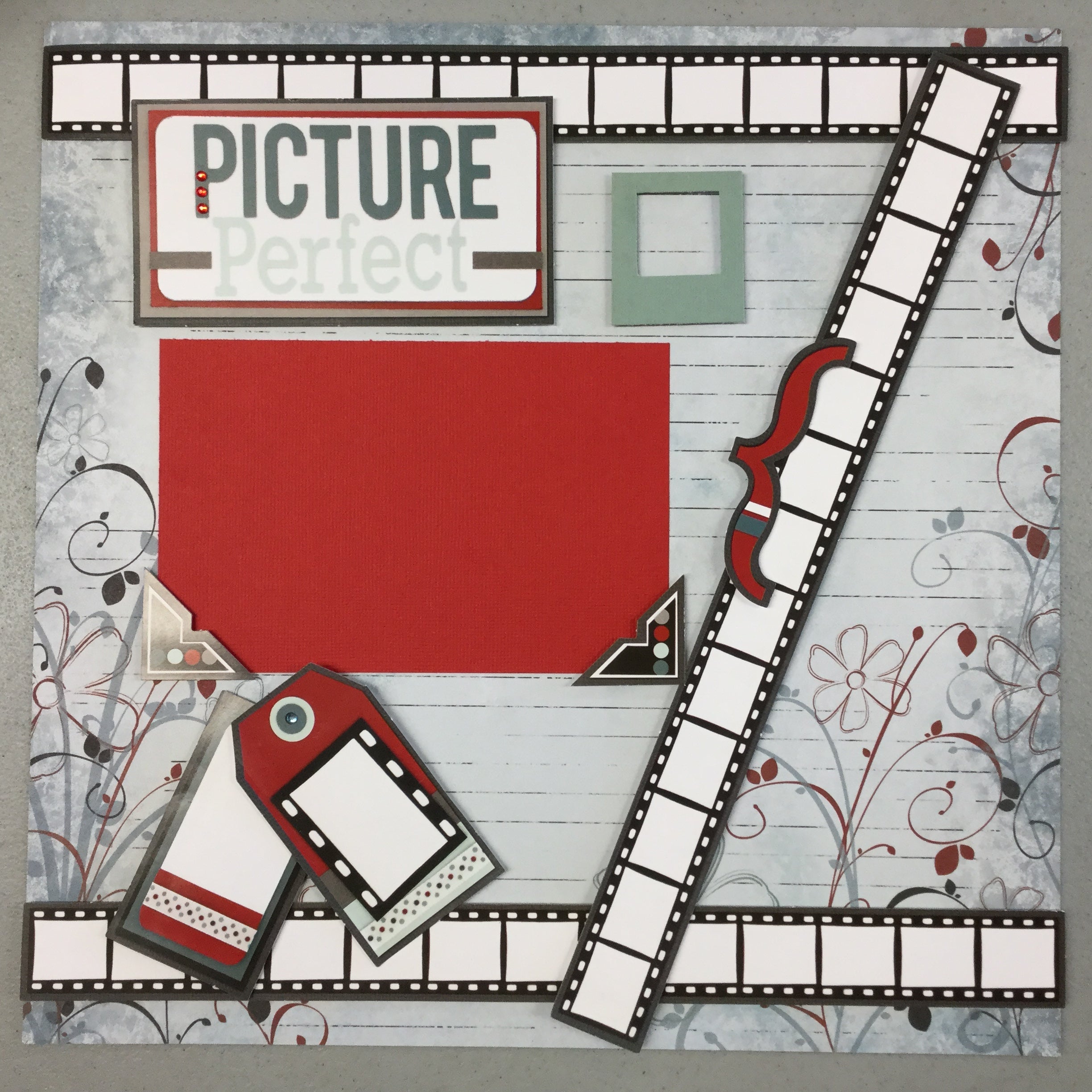 Premade Pages PICTURE PERFECT (2) 12&quot;x12&quot; Scrapbook @Scrapbooksrus