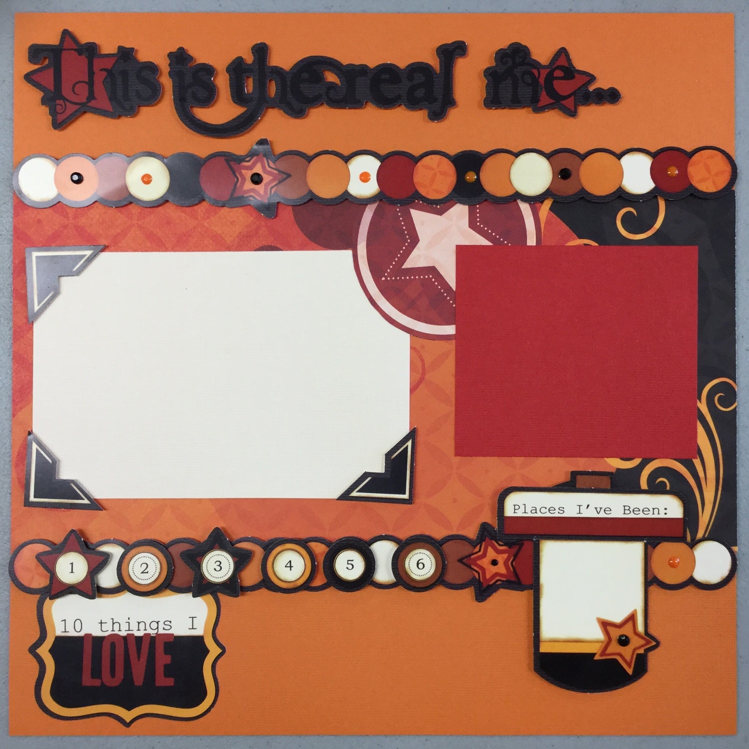 Premade Pages ALL ABOUT ME (2) 12&quot;x12&quot; Scrapbook @Scrapbooksrus