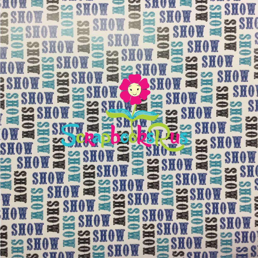 Initial Scramble Teal Blue Scrapbooksrus