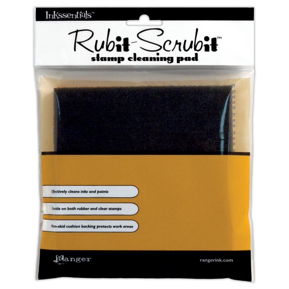 Inkssentials RubIt ScrubIt 6&quot;x6&quot; Rubber Stamp Cleaning Pad - Scrapbooksrus