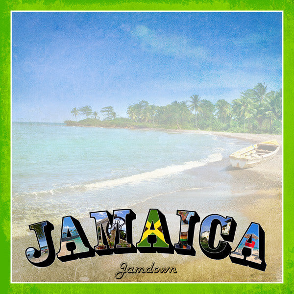 Jamaica Paradise VINTAGE Travel 12&quot;X12&quot; Scrapbook Paper 1 Sheet - Scrapbooksrus