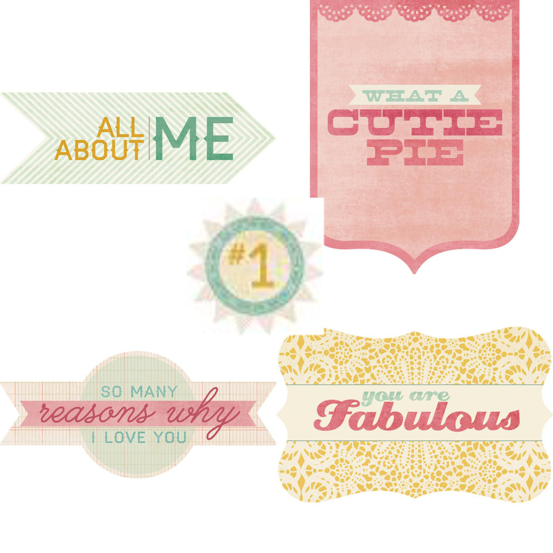 Diecut Titles My Mind&