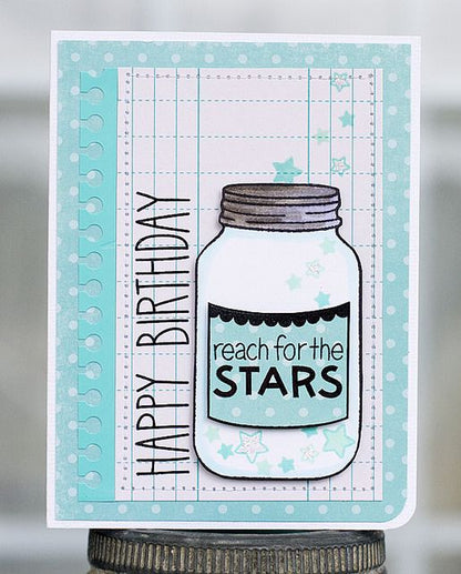 Lawn Fawn LUCKY STARS LF514 Clear Stamps 4&quot;X3&quot;