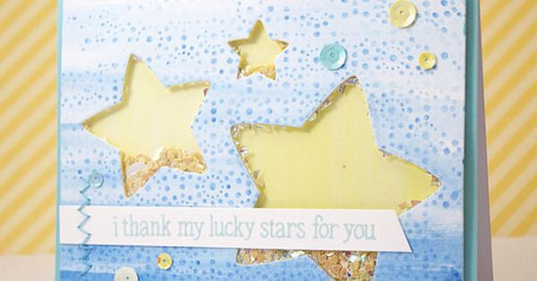 Lawn Fawn LUCKY STARS LF514 Clear Stamps 4&quot;X3&quot;