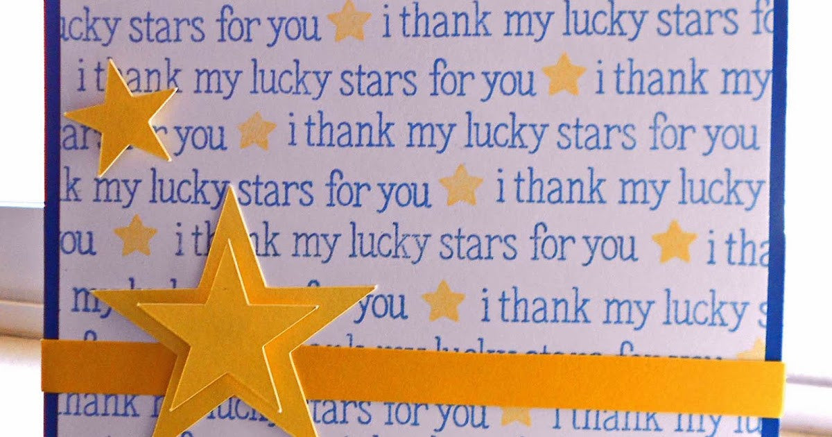 Lawn Fawn LUCKY STARS LF514 Clear Stamps 4&quot;X3&quot;