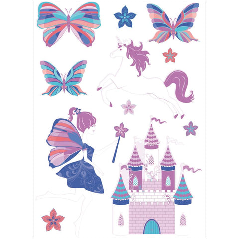 Kaisercraft Printed Chipboard Magic Happens Sheet Fairy Unicorn @Scrapbooksrus