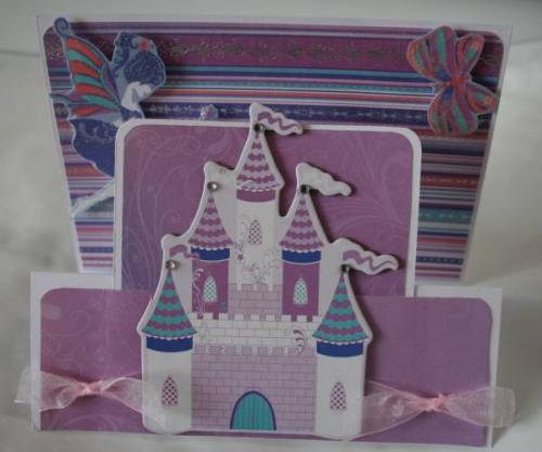 Kaisercraft Printed Chipboard Fairy Castle Sample 1 Sheet 6&quot;X10&quot; @Scrapbooksrus