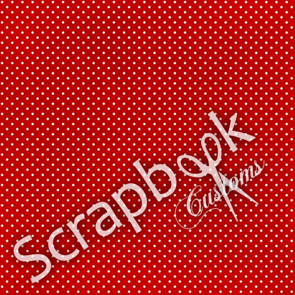 Disney Magical RED DOTS 12&quot;X12&quot; Scrapbook Paper Sheet - Scrapbooksrus