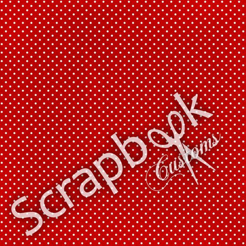 Disney Magical RED DOTS 12"X12" Scrapbook Paper Sheet - Scrapbooksrus