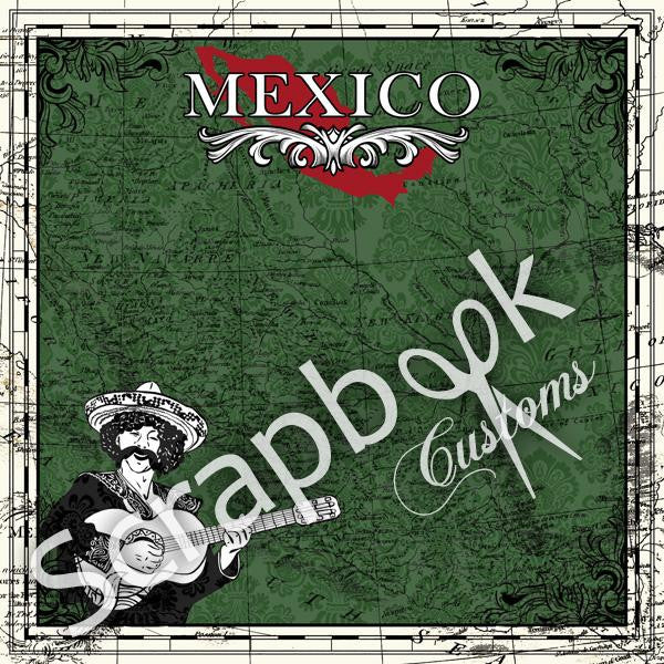 Mexico 12&quot;X12&quot; Mexico Sightseeing Travel Scrapbook Paper - Scrapbooksrus