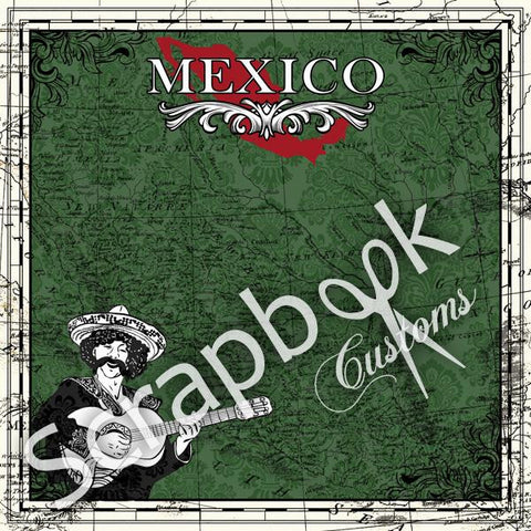 Mexico 12"X12" Mexico Sightseeing Travel Scrapbook Paper - Scrapbooksrus