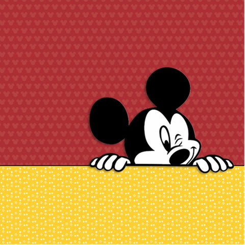 Disney MICKEY MOUSE PEEKING 12"x12" Scrapbook Paper