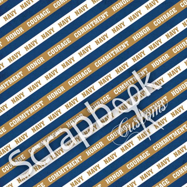 Scrapbook Customs US NAVY 12&quot;x12” Scrapbook Paper