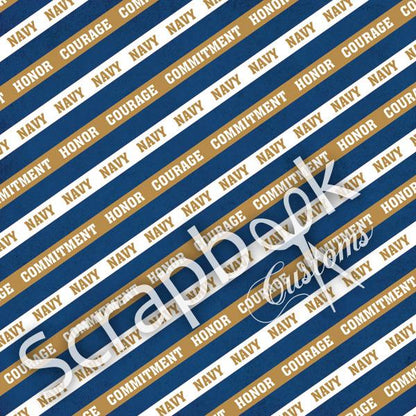 Scrapbook Customs US NAVY 12&quot;x12” Scrapbook Paper