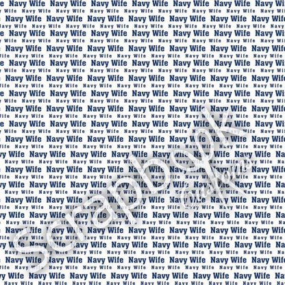 Scrapbook Customs NAVY WIFE 12&quot;x12” Scrapbook Papers