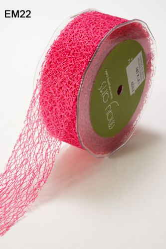 May Arts 1.5&quot; MESH WEB Ribbon 1 yard yd - Scrapbook Kyandyland