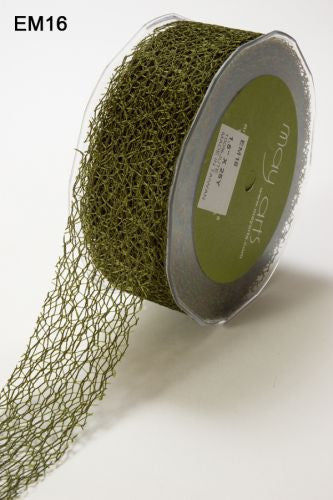 May Arts 1.5&quot; MESH WEB Ribbon 1 yard yd - Scrapbook Kyandyland