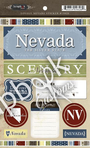 NEVADA LOVELY Travel Stickers 11pc