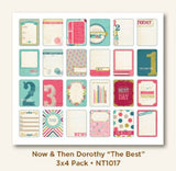 My Mind's Eye Now & Then 3x4 Cards Dorothy 24 pc - Scrapbooksrus